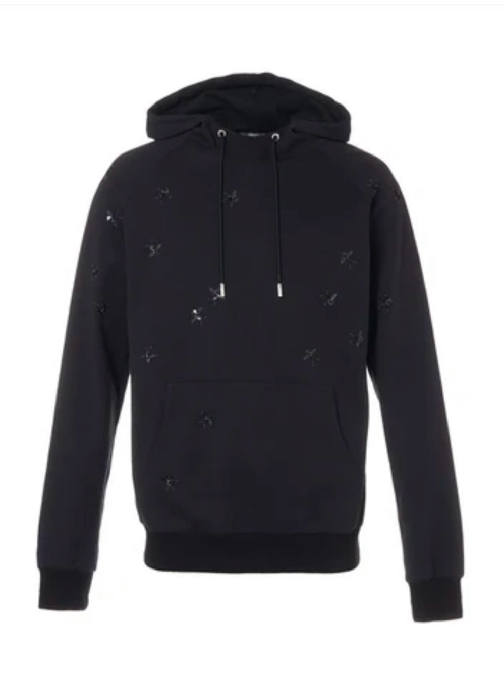 Dior Black Bee-Embellished Hooded Sweatshirt